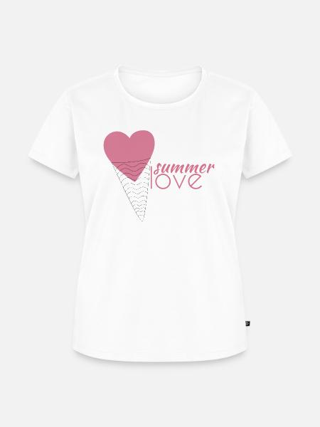 summer love - Frauen Premium Bio T-Shirt - Weiß