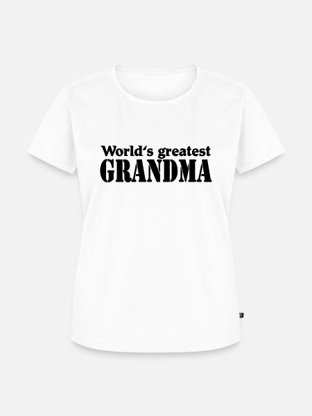 World's greatest Grandma - Frauen Premium Bio T-Shirt - Weiß
