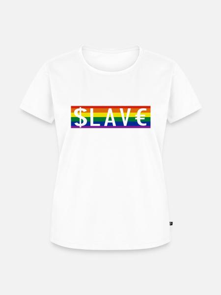 Slave fluid - Frauen Premium Bio T-Shirt - Weiß