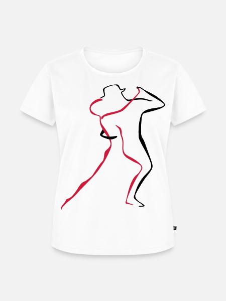 Tango-4-1 - Frauen Premium Bio T-Shirt - Weiß