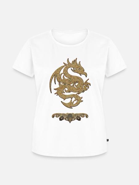 Wundervoller chinesischer Drache - Frauen Premium Bio T-Shirt - Weiß