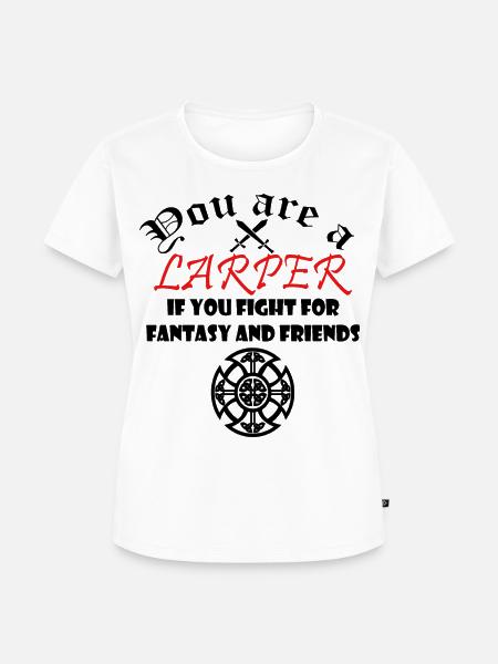 LARP Rollenspiel Cosplay Geschenk - Frauen Premium Bio T-Shirt - Weiß
