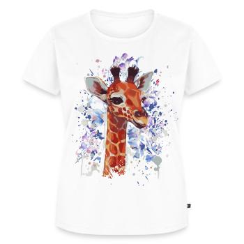 Girafe - Girafe - Girafe Cool - T-shirt Premium bio Femme - blanc - Devant - AI Model Female 172 dark (172cm)