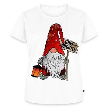 Chef Wichtel Weihnachts Gnom - Frauen Premium Bio T-Shirt - Weiß - Vorne - AI Model Female 172 dark (172cm)