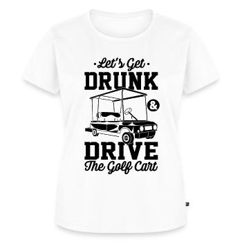 Golfwagen und Bier - Frauen Premium Bio T-Shirt - Weiß - Vorne - AI Model Female 172 dark (172cm)