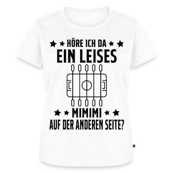 Tischfussball Geschenk Fans Wuzler Tischfussball - Frauen Premium Bio T-Shirt - Weiß - Vorne - AI Model Female 172 dark (172cm)