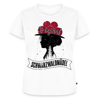Original Schwarzwaldmädel Schwarzwald Bollenhut - Frauen Premium Bio T-Shirt - Weiß - Vorne - AI Model Female 172 dark (172cm)
