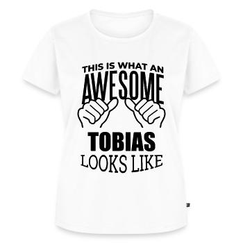 Tobias Tobias Tobias - Frauen Premium Bio T-Shirt - Weiß - Vorne - AI Model Female 172 dark (172cm)