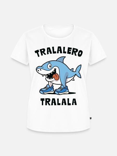 Tralaero Tralala - Frauen Premium Bio T-Shirt - Weiß