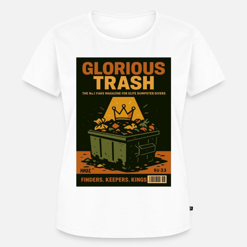 Glorious Garbage Container Magazine - Women's Premium Organic T-shirt - white