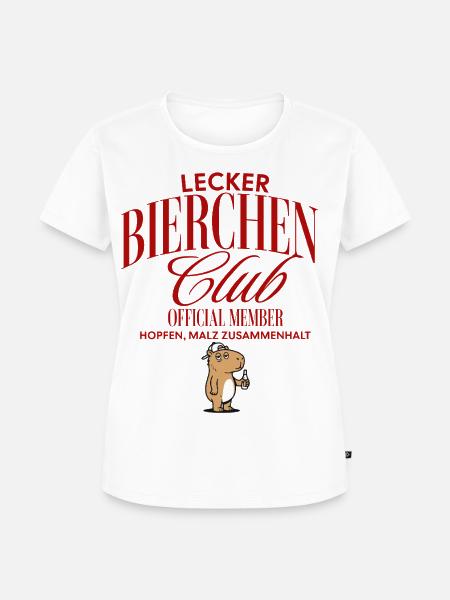Lecker Bierchen Club - Frauen Premium Bio T-Shirt - Weiß