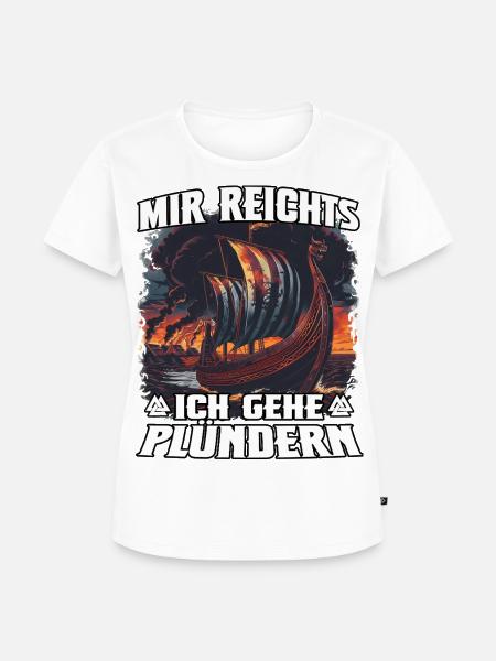 Viking Feuersee - Frauen Premium Bio T-Shirt - Weiß