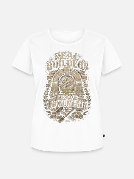 Steinmetz Steinmetzhandwerk - Frauen Premium Bio T-Shirt - Weiß