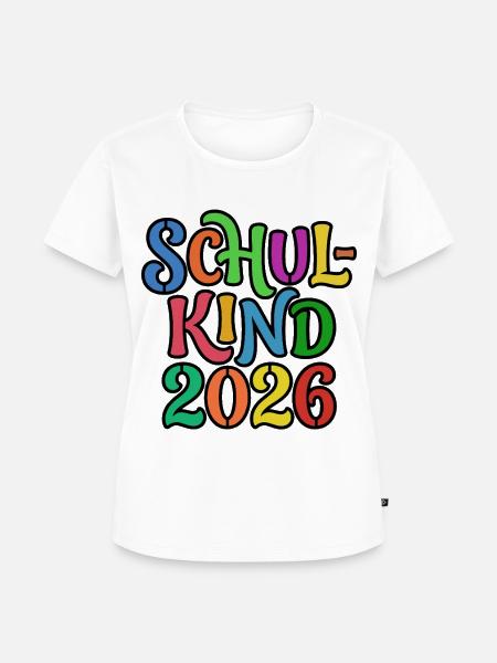 Schulkind 2026 Einschulung Erstklässler - Frauen Premium Bio T-Shirt - Weiß