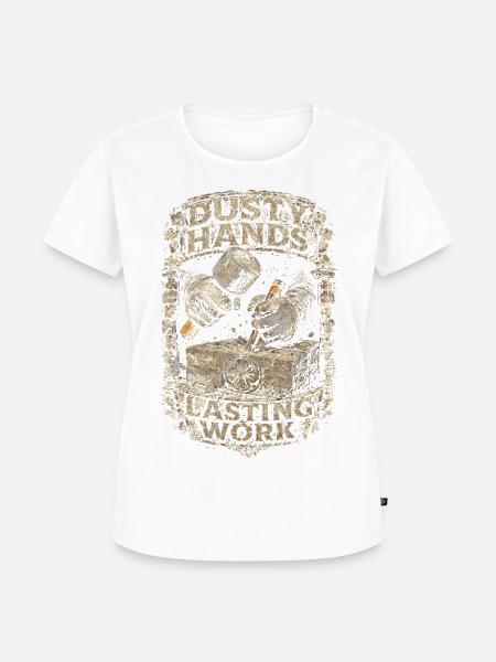 Steinmetz Steinmetzhandwerk - Frauen Premium Bio T-Shirt - Weiß