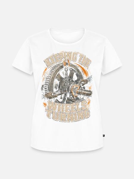 Industriemechaniker Maschinenmonteur - Frauen Premium Bio T-Shirt - Weiß