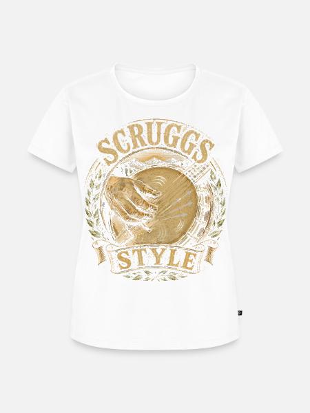 Bluegrass Musik Scruggs Style - Frauen Premium Bio T-Shirt - Weiß