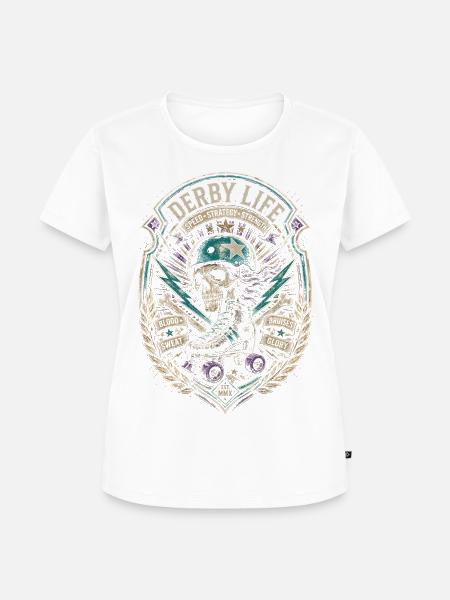 Roller Derby - Frauen Premium Bio T-Shirt - Weiß