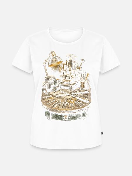 Schlosser Schlüsseldienst - Frauen Premium Bio T-Shirt - Weiß