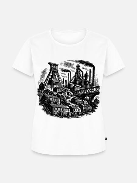 Ruhrpott Zechenkultur - Frauen Premium Bio T-Shirt - Weiß