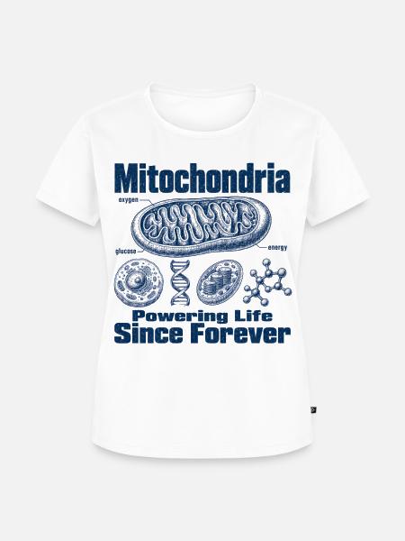 Mitochondrien Energie - Frauen Premium Bio T-Shirt - Weiß