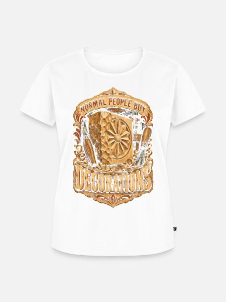Holzschnitzerei Schnitzen Holzschnitzen - Frauen Premium Bio T-Shirt - Weiß