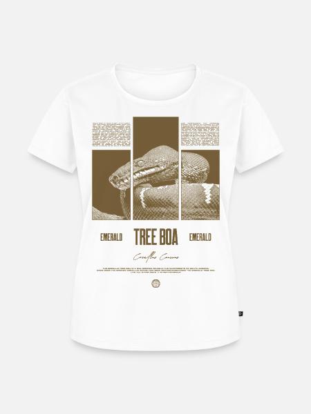 Smaragdbaumboa-Schlangenbesitzer und Reptilienhalter - Frauen Premium Bio T-Shirt - Weiß