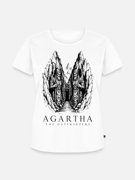 Agartha-Torwächter - Frauen Premium Bio T-Shirt - Weiß
