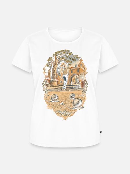 Pentanque - Frauen Premium Bio T-Shirt - Weiß
