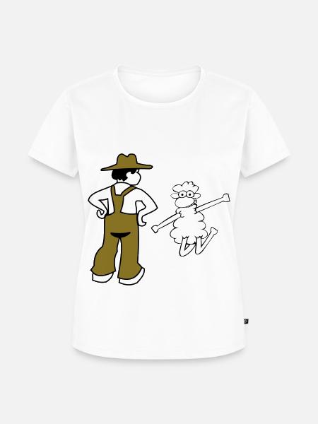 bauer - Frauen Premium Bio T-Shirt - Weiß