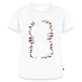 Ist mir egal. Oder doch nicht? Egal! - Frauen Premium Bio T-Shirt - Weiß - Vorne - AI Model Female 172 dark (172cm)