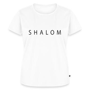 Shalom Bienvenue - T-shirt Premium bio Femme - blanc - Devant - AI Model Female 172 dark (172cm)