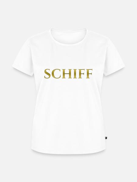 Schiff - Frauen Premium Bio T-Shirt - Weiß