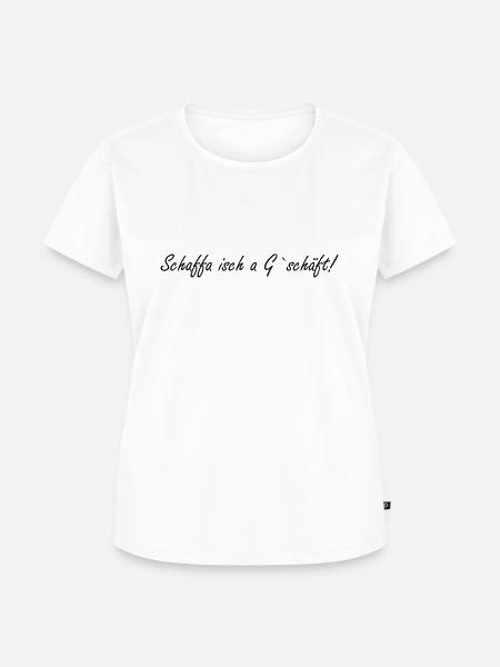 Arbeit ist ein Geschäft - Frauen Premium Bio T-Shirt - Weiß