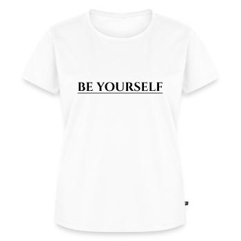 Be Yourself - Women's Premium Organic T-shirt - white - Front - AI Model Female 172 dark (172cm)