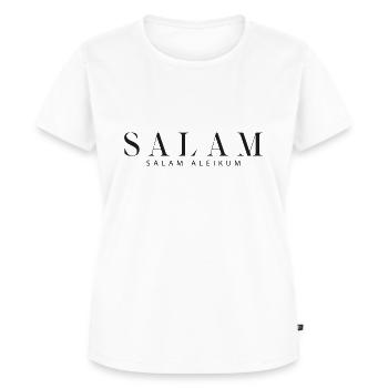 Salam Aleikum - Peace be with you - Women's Premium Organic T-shirt - white - Front - AI Model Female 172 dark (172cm)