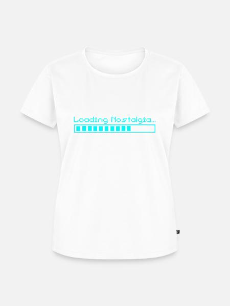 Ladebildschirm - Retro Gaming Design - Frauen Premium Bio T-Shirt - Weiß