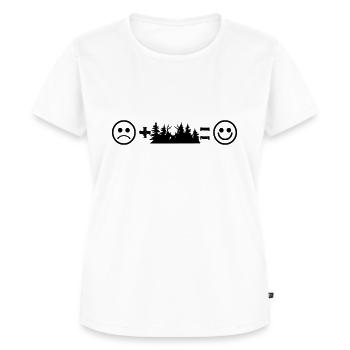 Amour de la nature - T-shirt Premium bio Femme - blanc - Devant - AI Model Female 172 dark (172cm)