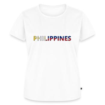 Flag of the Philippines - Women's Premium Organic T-shirt - white - Front - AI Model Female 172 dark (172cm)