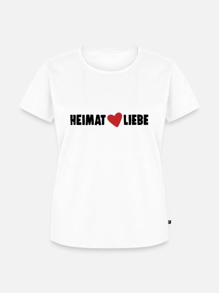 Heimatliebe - Frauen Premium Bio T-Shirt - Weiß