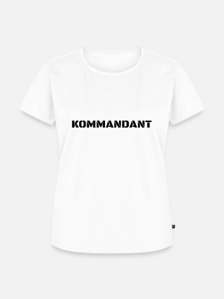 Kommandant - Frauen Premium Bio T-Shirt - Weiß