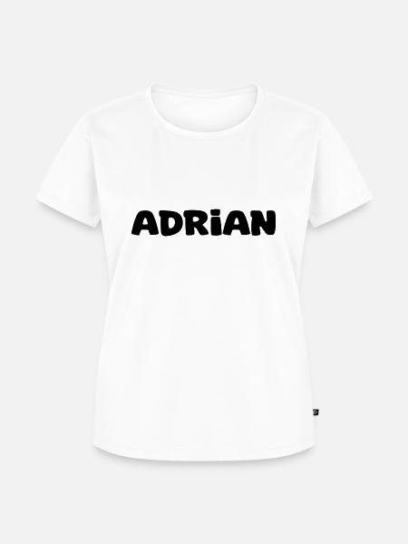 Name - Adrian - Frauen Premium Bio T-Shirt - Weiß