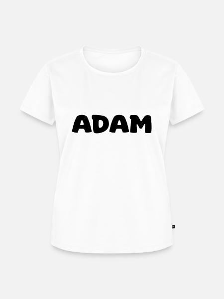 Name - Adam - Frauen Premium Bio T-Shirt - Weiß