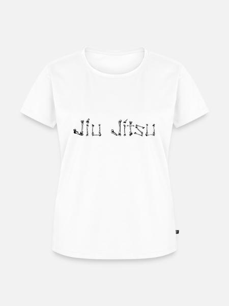 Jiu Jitsu bones - Frauen Premium Bio T-Shirt - Weiß