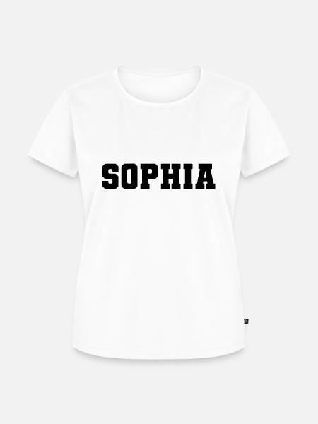 Name - Sophia - Frauen Premium Bio T-Shirt - Weiß