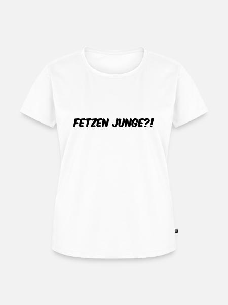 Fetzen Junge - Frauen Premium Bio T-Shirt - Weiß