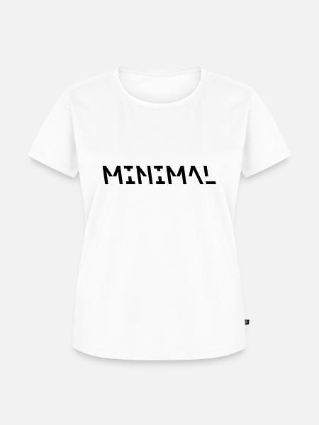 Minimal - Frauen Premium Bio T-Shirt - Weiß