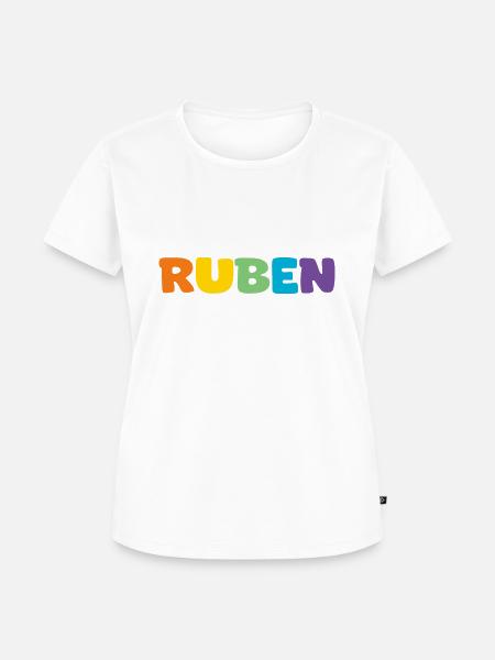 Name - Ruben - Frauen Premium Bio T-Shirt - Weiß