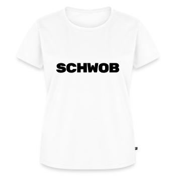 Schwob/Schwabe - Frauen Premium Bio T-Shirt - Weiß - Vorne - AI Model Female 172 dark (172cm)