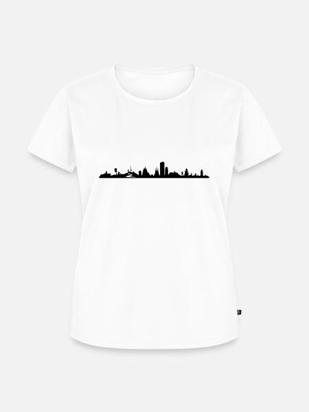 Skyline - Thüringen - Frauen Premium Bio T-Shirt - Weiß